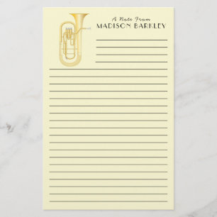 Baritone Musician Teacher Stationery