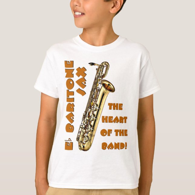 Baritone Sax T-Shirt (Front)