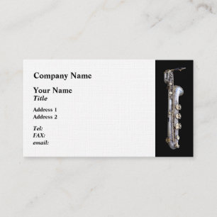 Baritone Saxophone Business Card