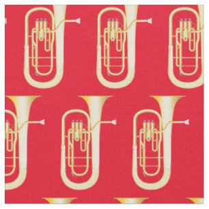 Baritones Music Musician Room Decor Red Fabric
