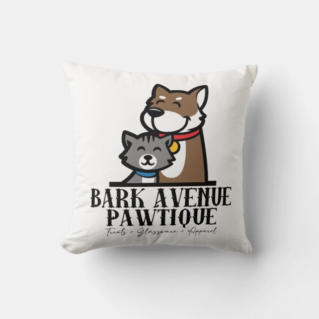 Bark Avenue Pawtique Cushion (Front)