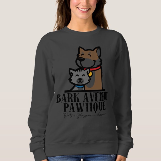 BARK AVENUE PAWTIQUE - logo 3 Sweatshirt (Front)