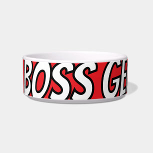 Bark Boss Pet Dog Modern Cool Simple Funny Bowl