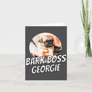 Bark Boss Pet Dog Photo Modern Simple Cool Card