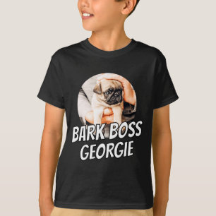 Bark Boss Pet Dog Photo Modern Simple Cool T-Shirt