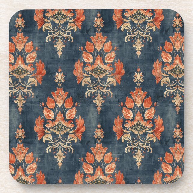 Bark Cloth Textile Pattern (1940s) Coaster (Front)
