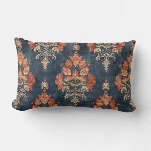 Bark Cloth Textile Pattern (1940s) Lumbar Cushion