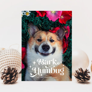 BARK HUMBUG  Funny Dog Christmas  Holiday Card