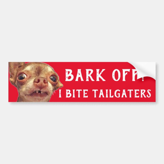 Bark Off Bumper Sticker (Front)