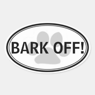 BARK OFF! Sticker