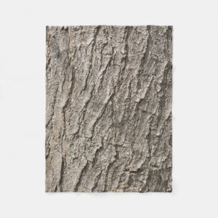 Bark pattern fleece blanket