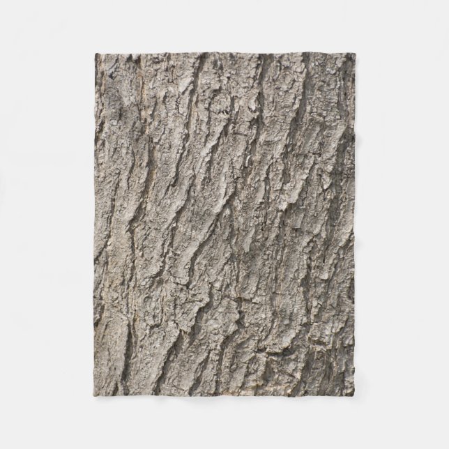 Bark pattern fleece blanket (Front)