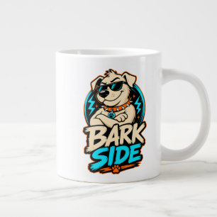 Bark Side Dog PNG, Funny Dog Sublimation Design, C Large Coffee Mug