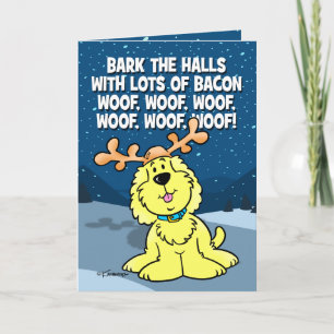 Bark The Halls Holiday Card