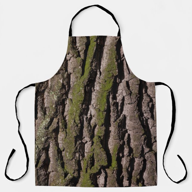 Bark tree oak moss trunk wood apron (Front)
