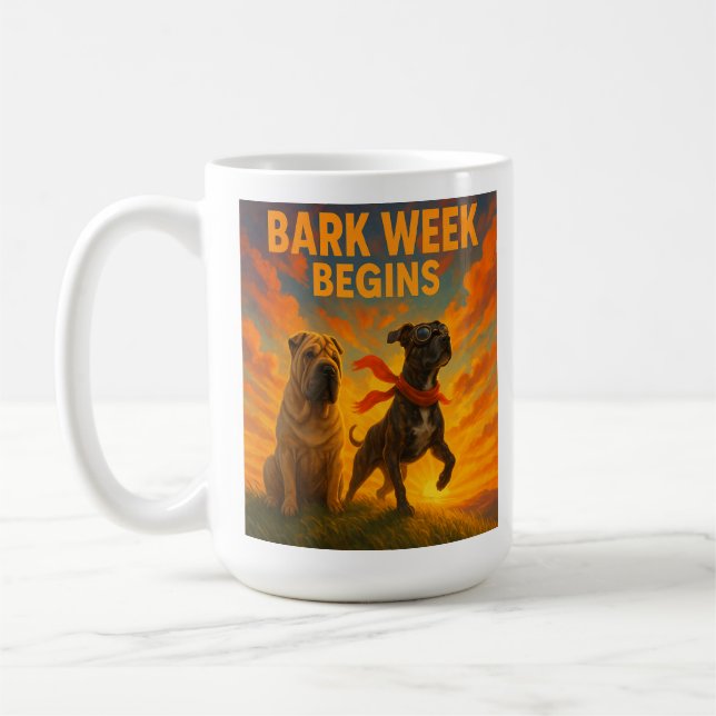 Bark Week Begins Mug (Left)