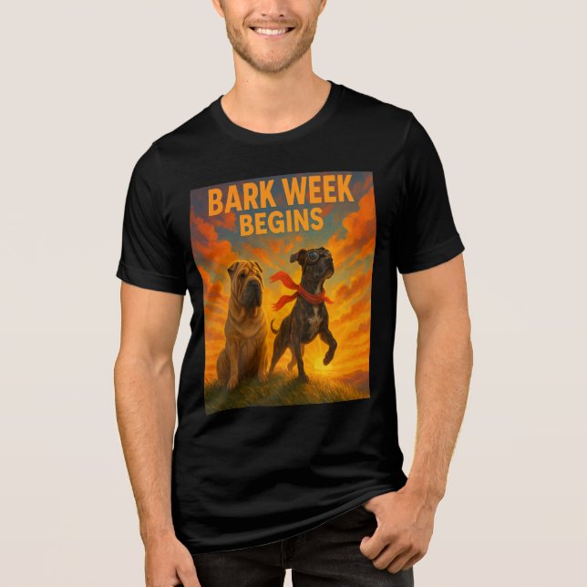 Bark Week Begins Tri-Blend Shirt (Front)