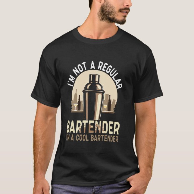 Barkeeper Bartender Bartending T-Shirt (Front)