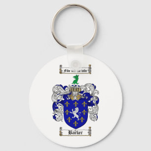 BARKER FAMILY CREST -  BARKER COAT OF ARMS KEY RING