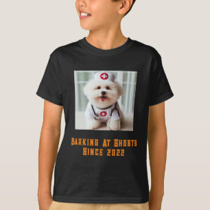 Barking At Ghosts Halloween Dog Lover Personalised T-Shirt