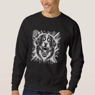 Barking Bernese Mountain Dog Graffiti Street Art S Sweatshirt