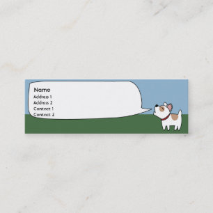 Barking Dog - Skinny Mini Business Card