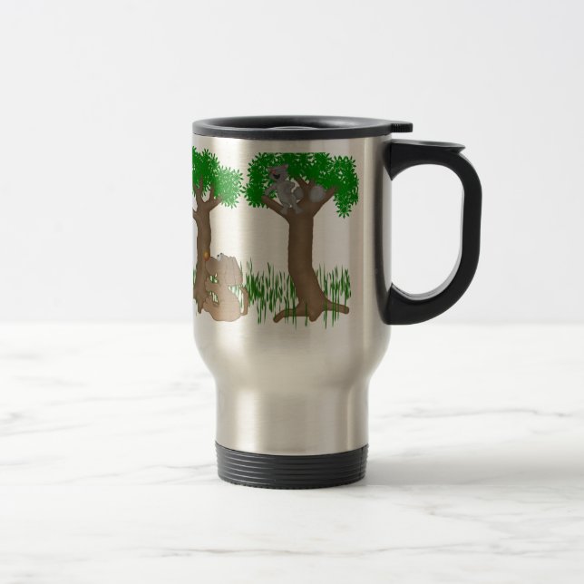 barking up the wrong tree travel mug (Right)