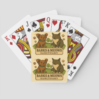 Barks & Meows Sanctuary Playing Cards