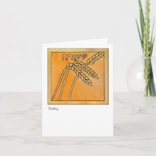 Barley, one of the species of Israel Card