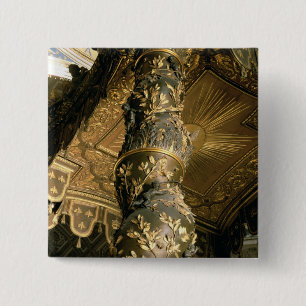 Barley sugar column from the Baldacchino 15 Cm Square Badge