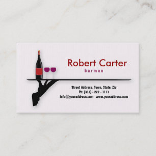 Barman / Bar / Waitress / Cocktail Wine Card