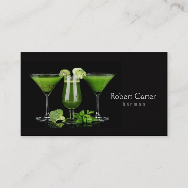 Barman / Vegetarian / Healthy Life / Raw Food Card (Front)