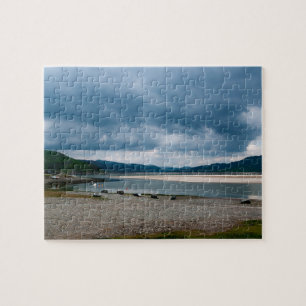 Barmouth Viaduct and River Mawddach Estuary Jigsaw Puzzle