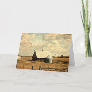 Barn and Silo Birthday Card
