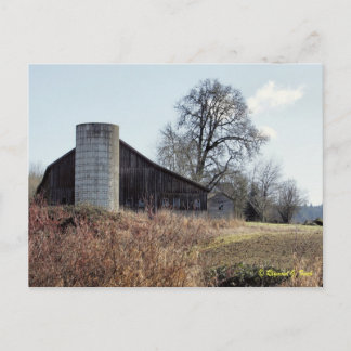Barn and Silo - Postcard
