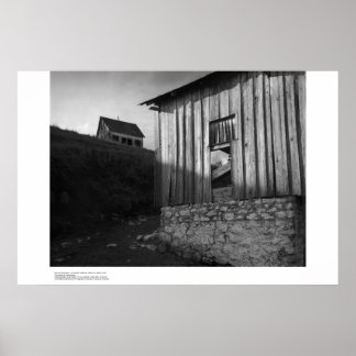 Barn and Stonework, March 1962 Poster