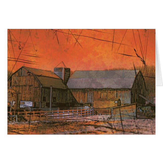 Barn at Sunset (Front Horizontal)