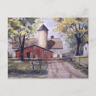 Barn at the end of the Driveway- postcard