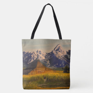 Barn at the Grand Teton, by Gary Poling Tote Bag