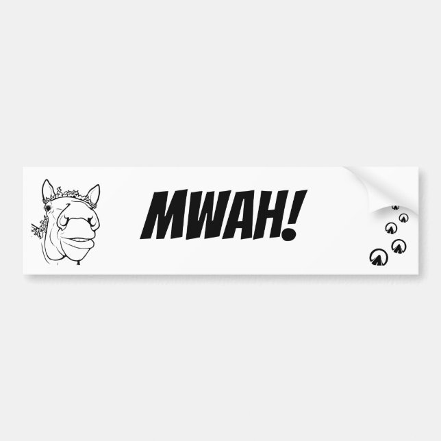Barn Banter Mwah  Bumper Sticker (Front)
