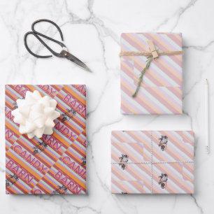 barn candy wrapping paper sheet