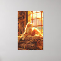 Barn Cat Charm, Vintage Art