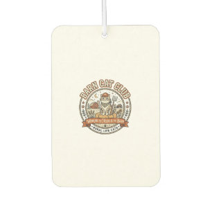 Barn Cat Club Cat Farmer Farm Animal Mashup Cat Vi Car Air Freshener