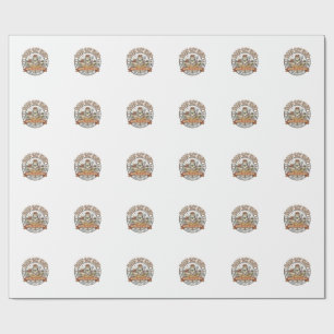Barn Cat Club Cat Farmer Farm Animal Mashup Cat Vi Wrapping Paper