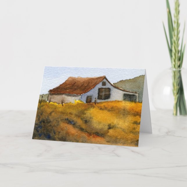 "Barn" Country Roads Greeting Card (Front)