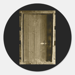 Barn Door Folk Park Tint Vertical Sticker