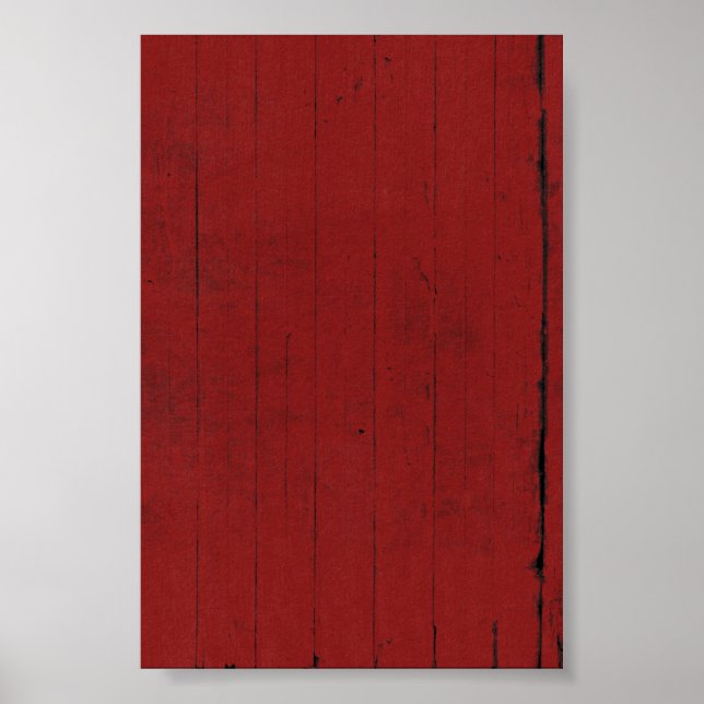 Barn Door Red Wood Background Poster (Front)