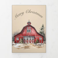 Barn Door Rustic Country Christmas Photo