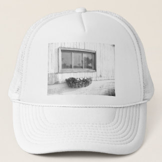Barn Door Window/Black and White Photography Trucker Hat
