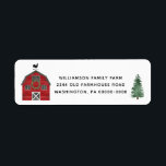 Barn Farm Country Christmas Return Address Labels<br><div class="desc">Red Barn Farm Country Return Address Labels - Our festive country Christmas labels are the perfect final touch for your Christmas correspondence this holiday season. A festive red, country barn is decorated for the holidays. You can easily make our labels your own by using our design tool. If you need...</div>
